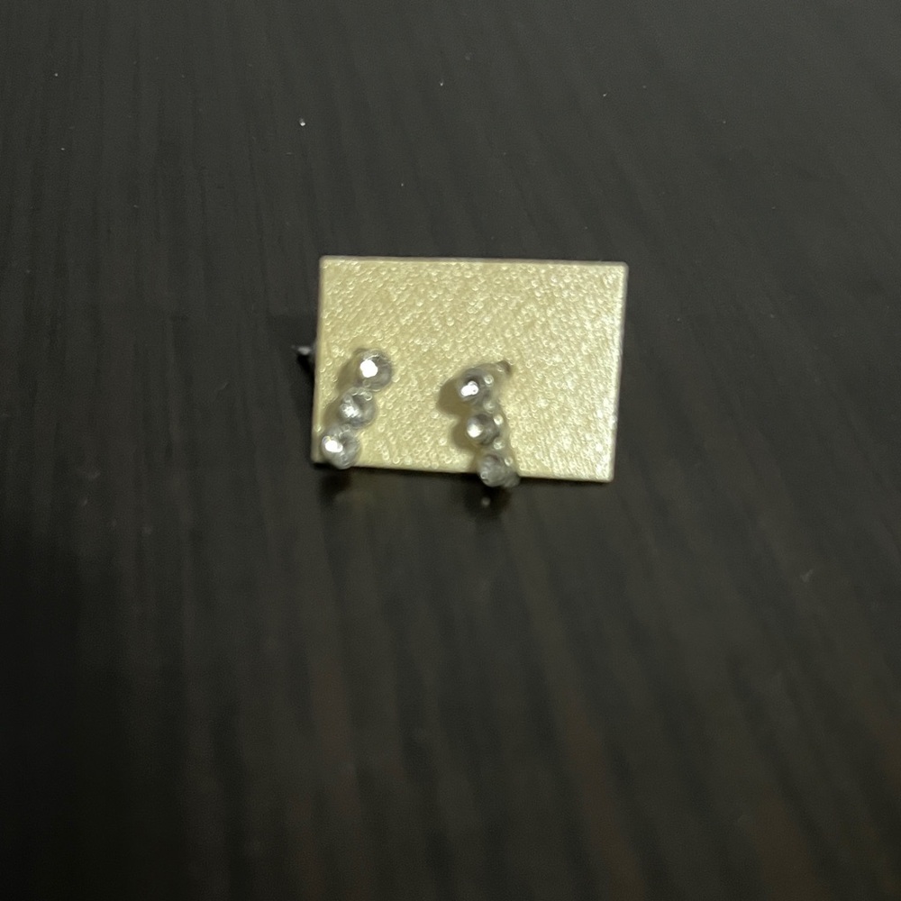 New Small Dangly Earrings Sparkly Silver-Colored Fashion Jewellery Elegant